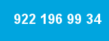 922 196 99 34 922 196 99 34